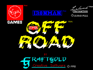Super Off Road title screen for ZX Spectrum